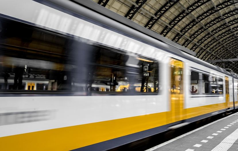 train moving fast