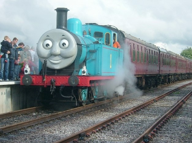 Thomas the Tank Engine themed JNR Class C11 train in Japan, 2014