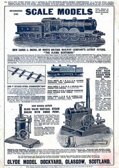 Clyde Model Dockyard Catalog January 1914 edition