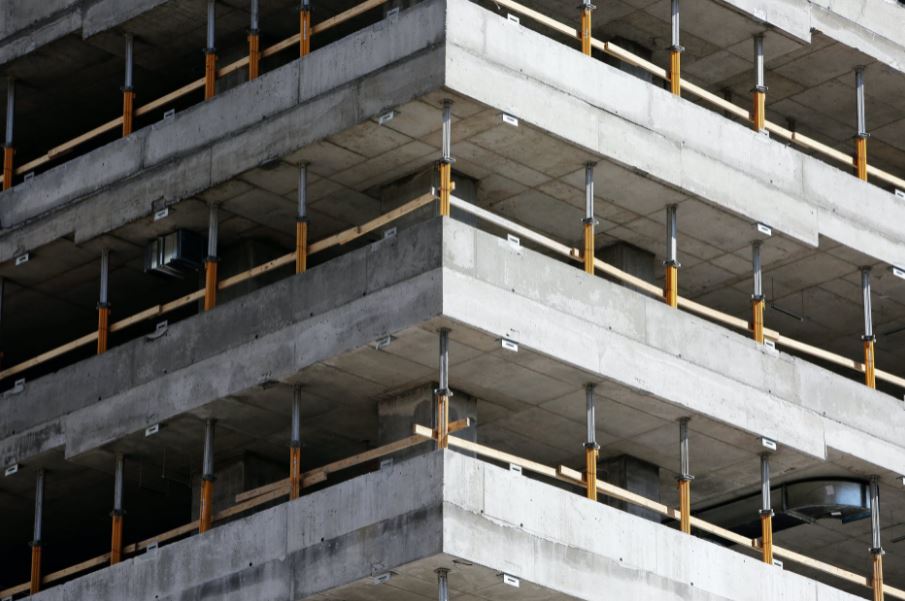 Concrete structure in progress