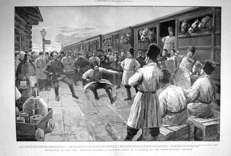 Trans-Siberian railway in 1904