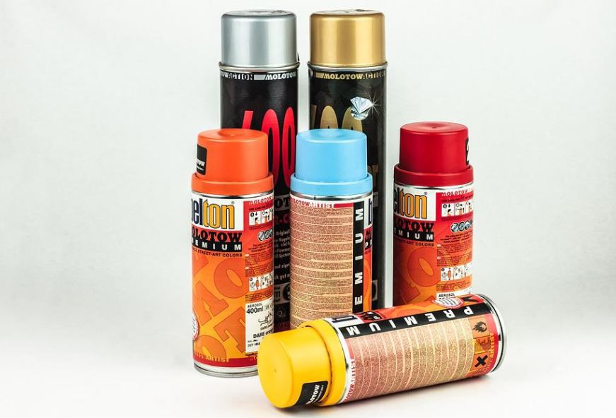 spray cans