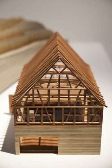 A scale model of a house