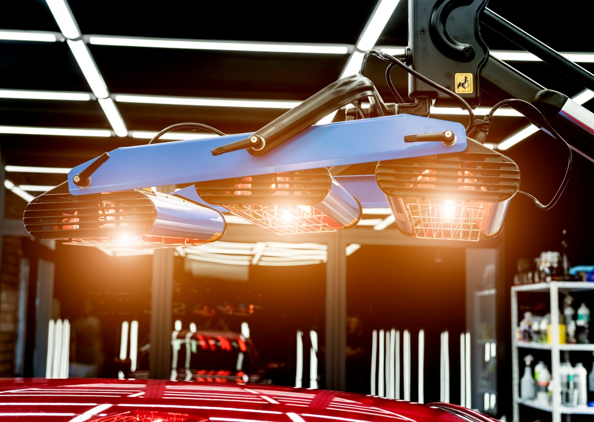 infrared lamps for drying of car body