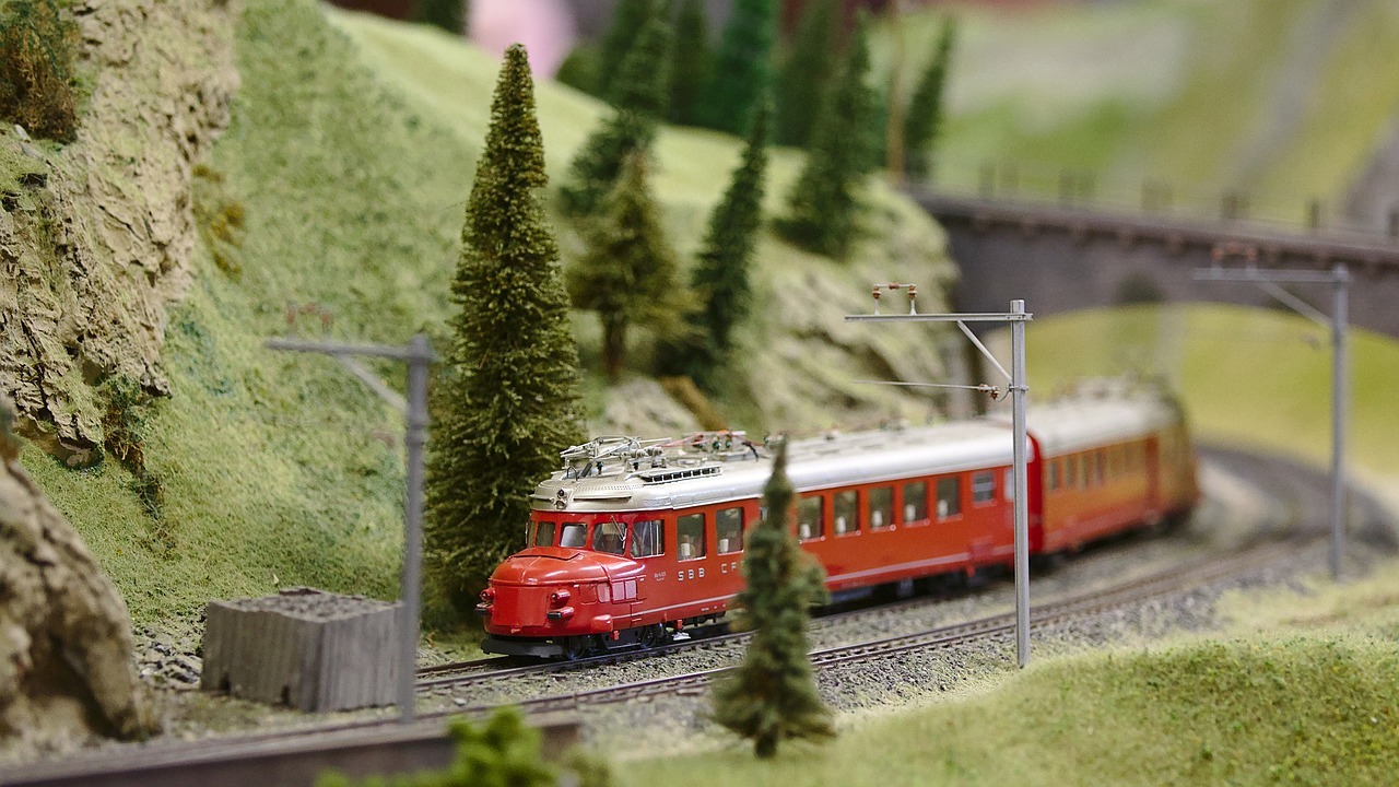 small-scale model train