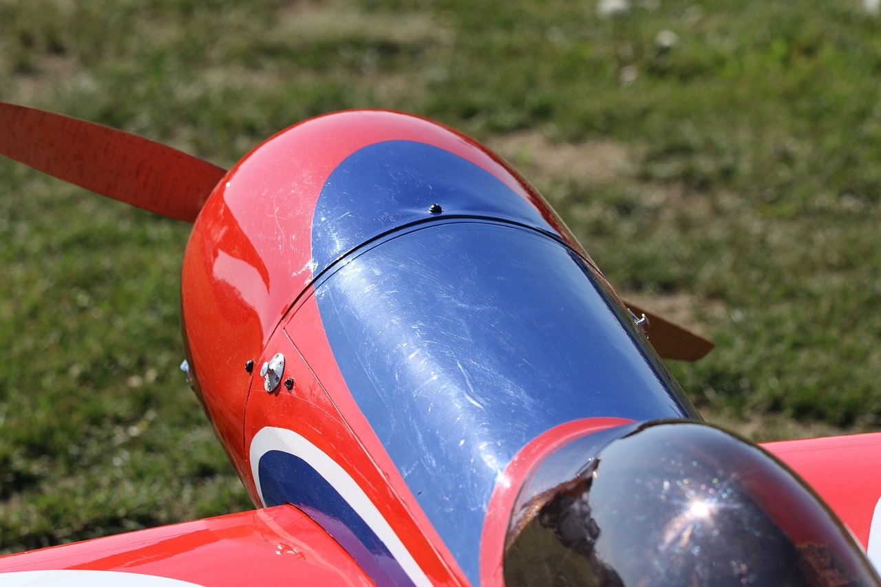 nose of an RC plane