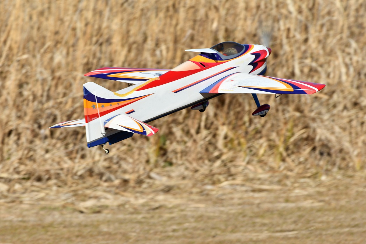 electric radio-controlled trainer airplane