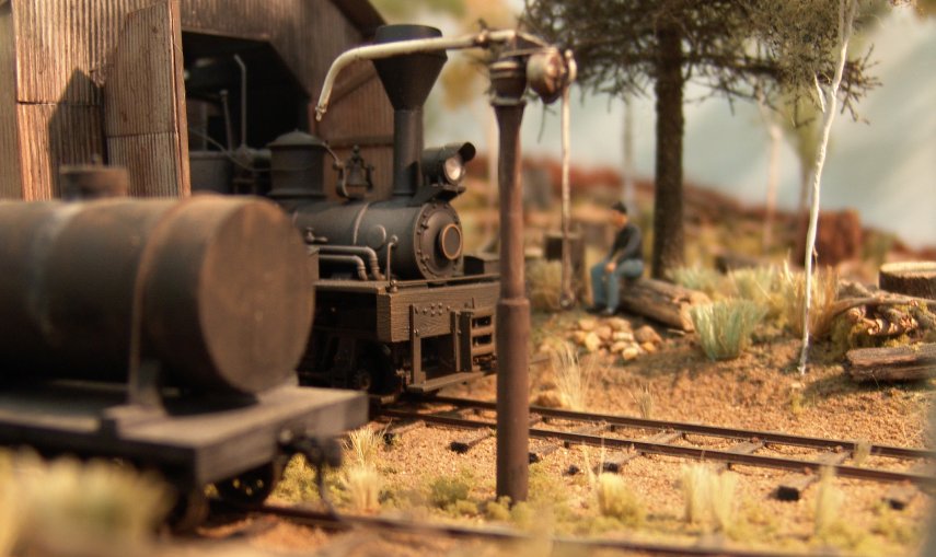 weathered Model railway