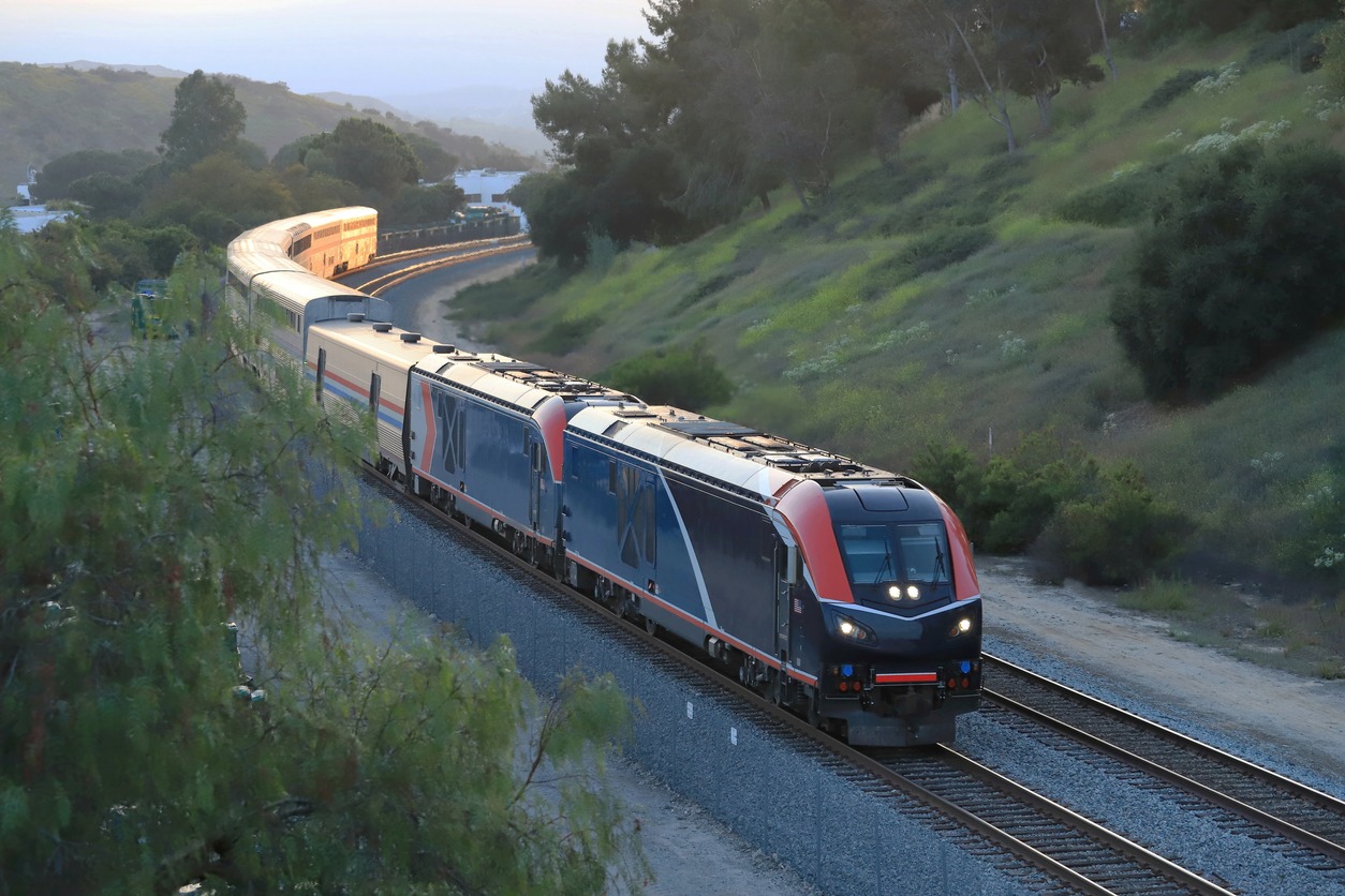 Long-Haul Amtrak Coast Starlight Train