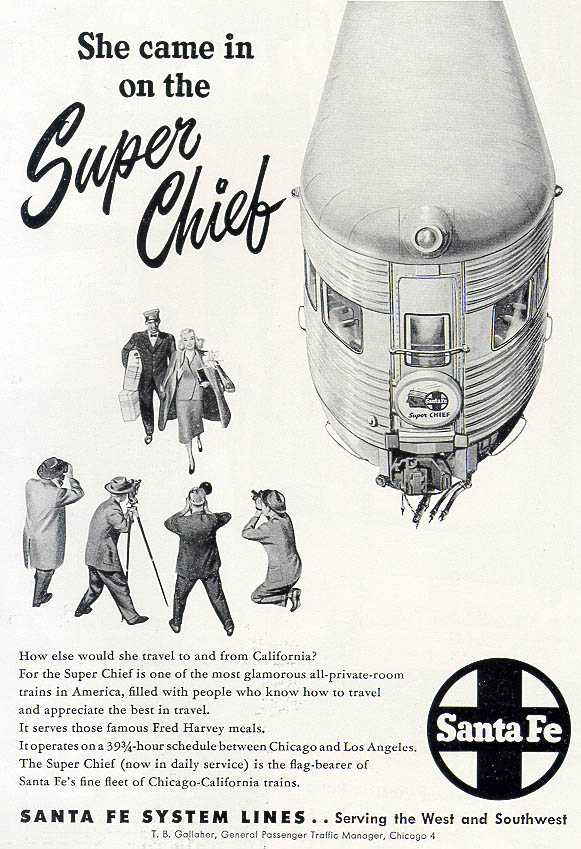 Ad describing the Super Chief features
