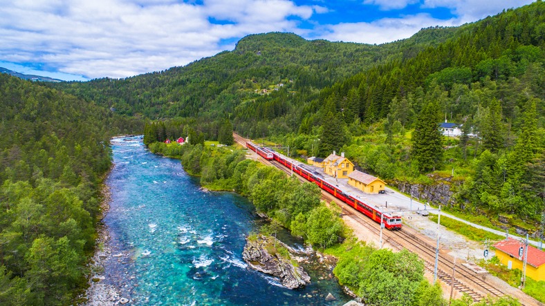 Oslo to Bergen line in Norway
