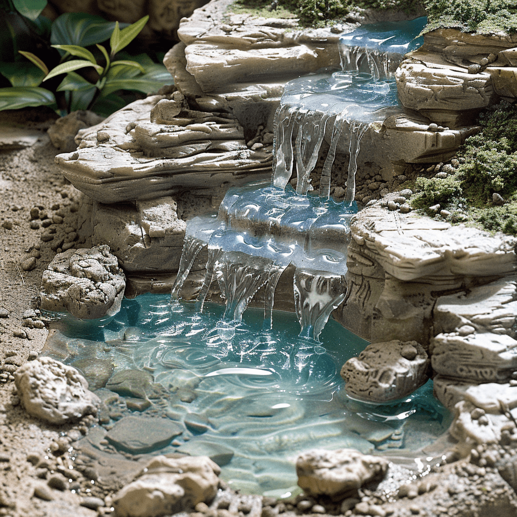 Crafting Water Features for Model Trains
