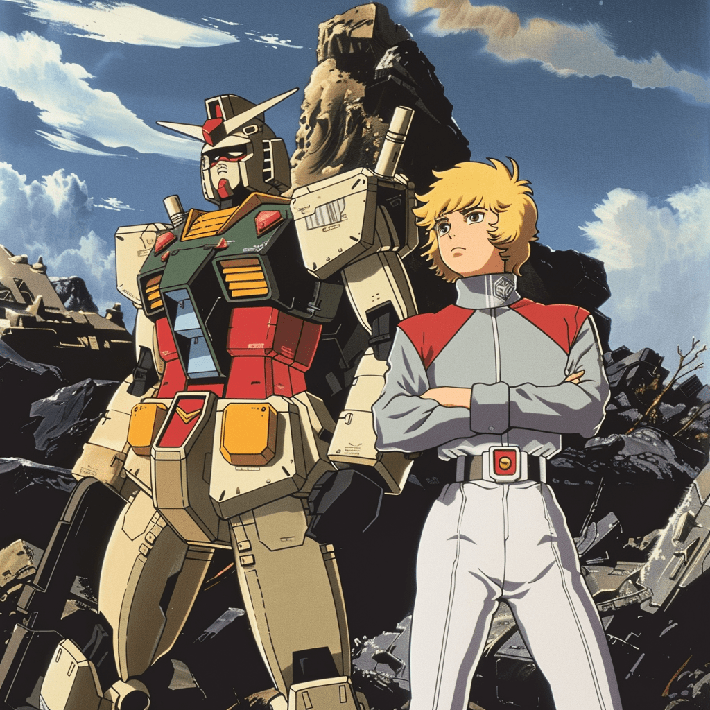 Mobile Suit Gundam in action