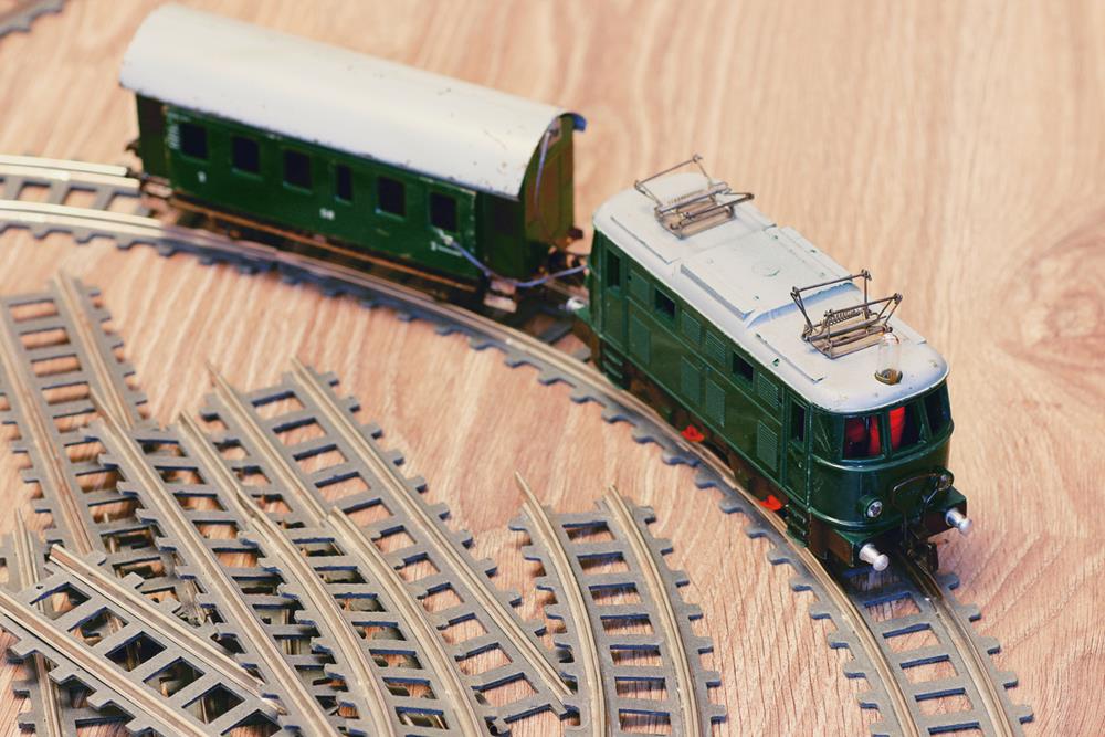 Vintage toy railway