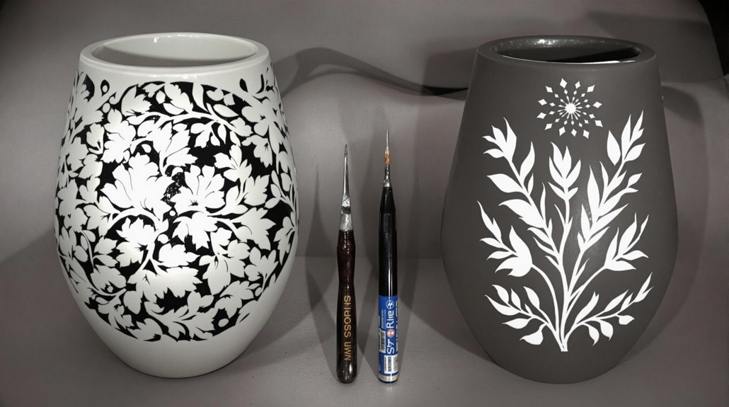 etching layering carving designing